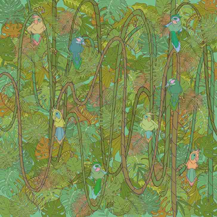 where is the snake in the picture